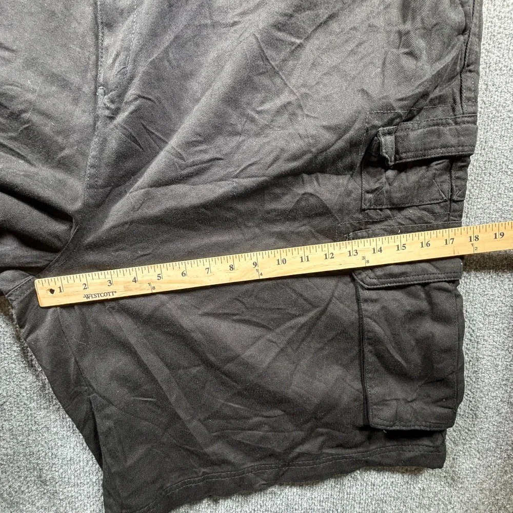 Boulder Creek Cargo Shorts Mens 56 Big Dark Gray Cotton Multi-Pocket Flat Front